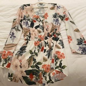 Show Me Your Mumu Floral Long Sleeved Romper